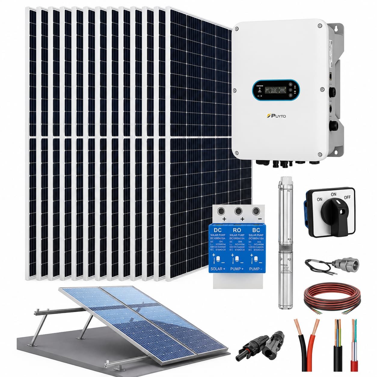 Kit de Bombeo Solar Fotovoltaico para Agua